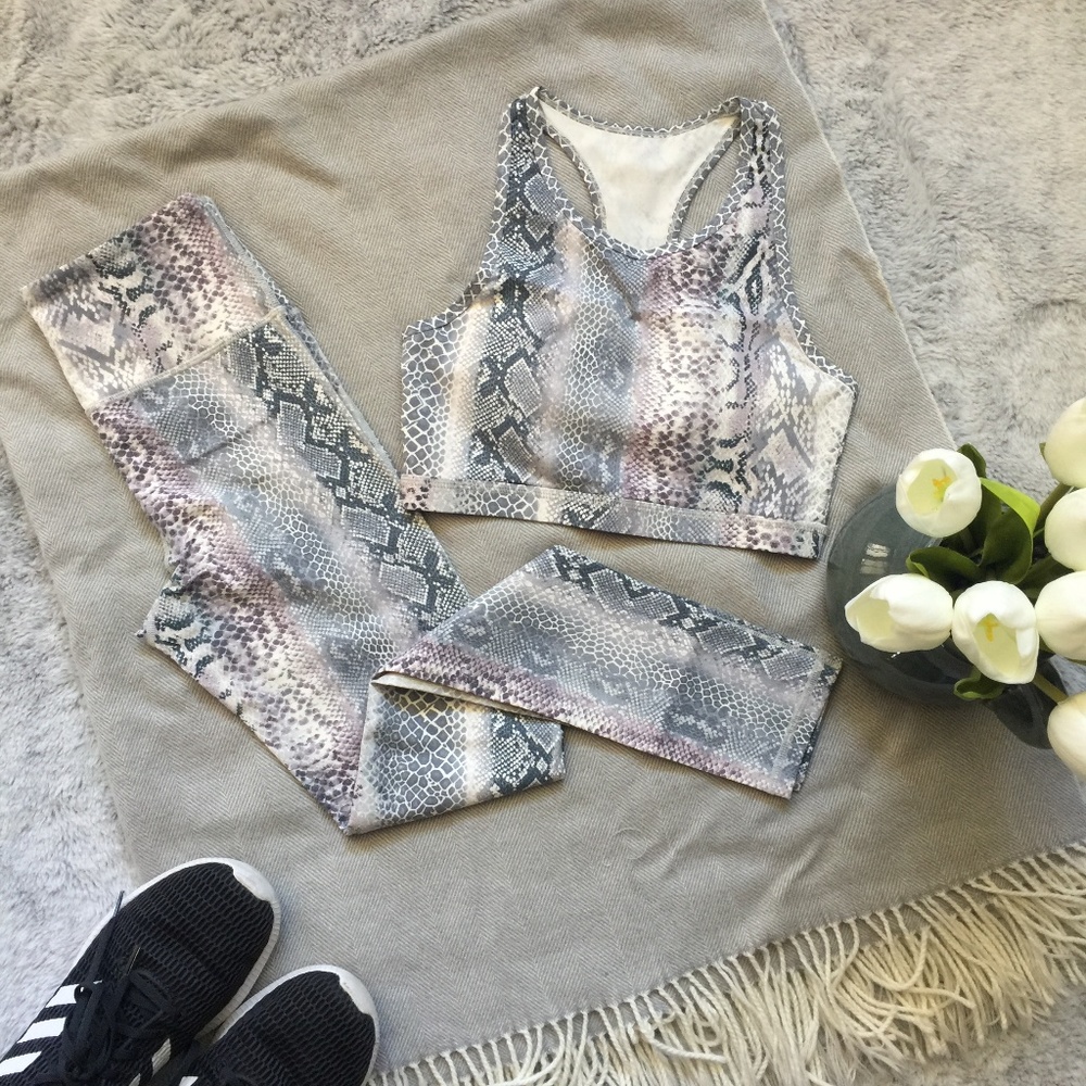 Snake Skin Athleisure Bra
